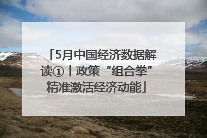 5月中国经济数据解读①丨政策“组合拳”精准激活经济动能